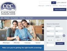 Tablet Screenshot of cascadeendocenter.com